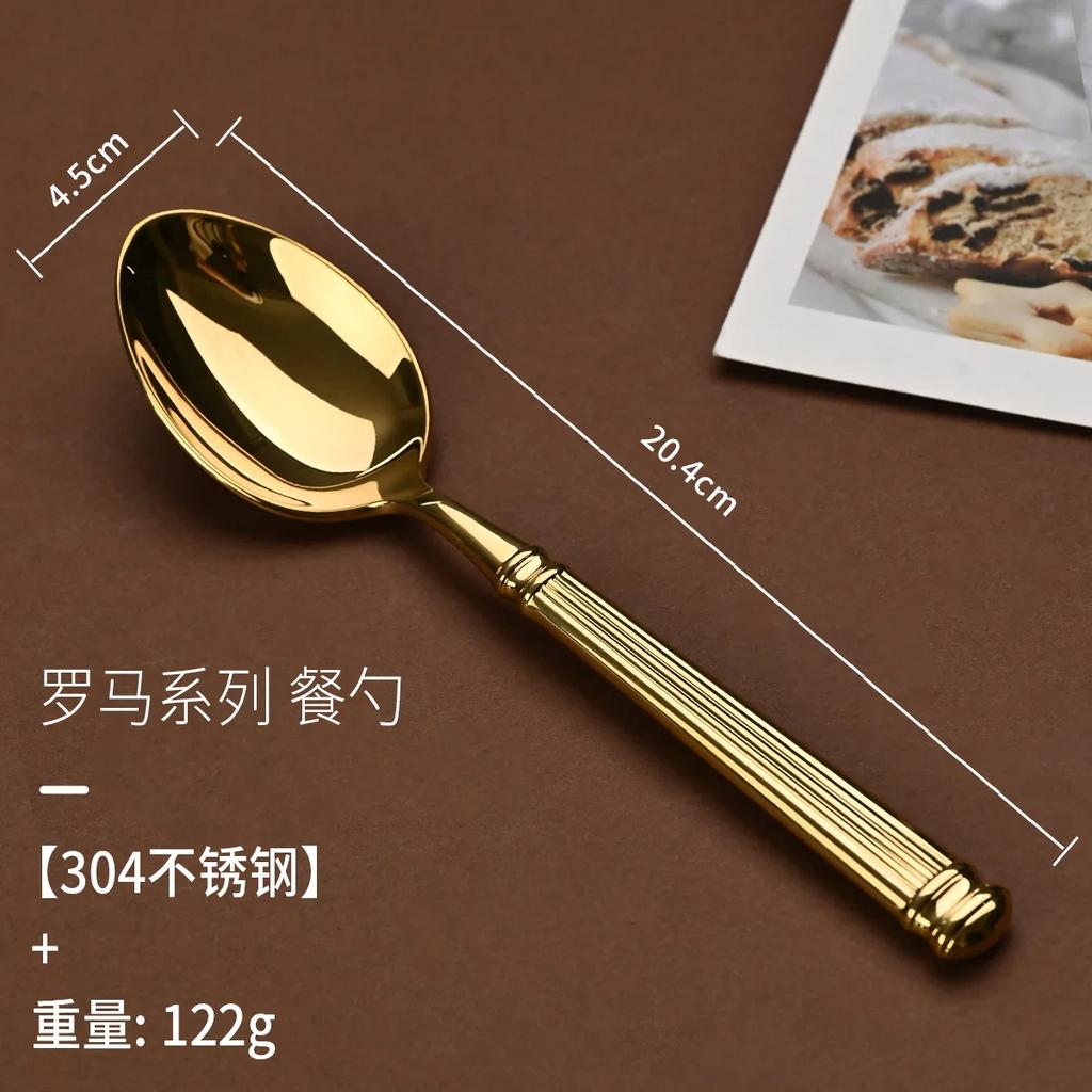 304 Stainless Steel Tableware Knives Forks and Spoons High Appearance Level Western Tableware In High-end Restaurant Steakhouse