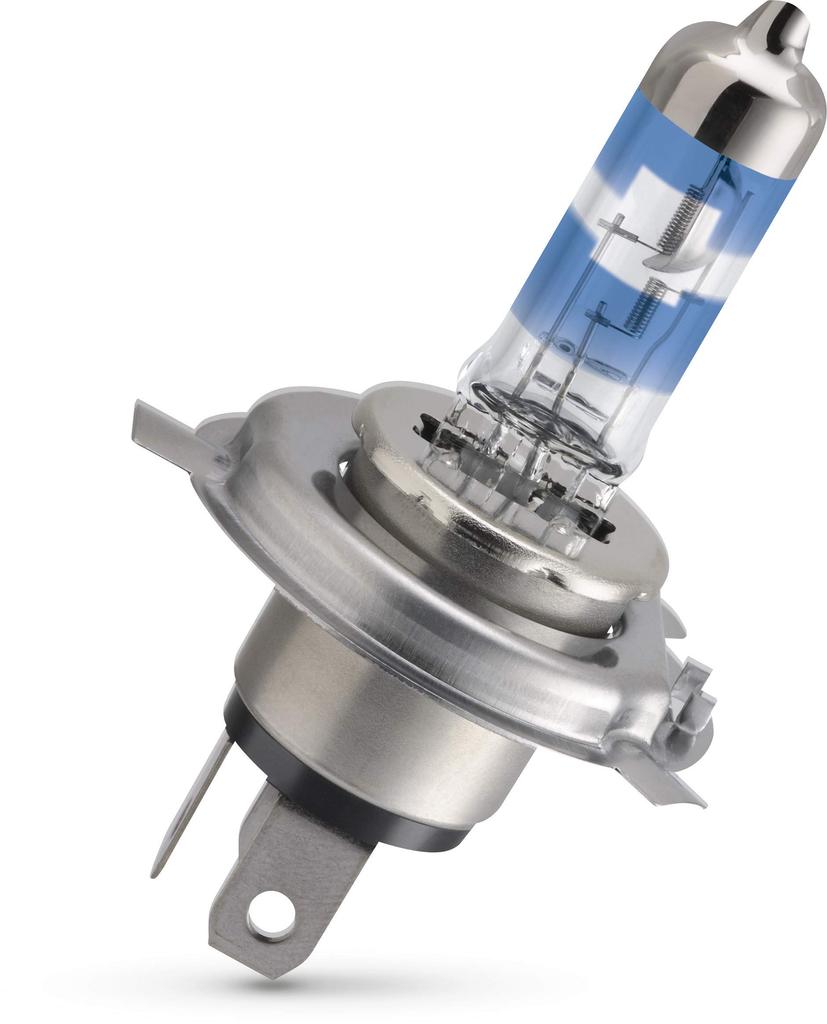 Philips Лампочка для автомобильных фар RacingVision GT200 H4 +200%, набор из 2 шт., белая