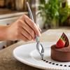 Набор инструментов для plating из нержавеющей стали для кулинарного искусства Включает ложки для рисования, изогнутую лопатку и пинцет с тонкими кончиками для украшения еды