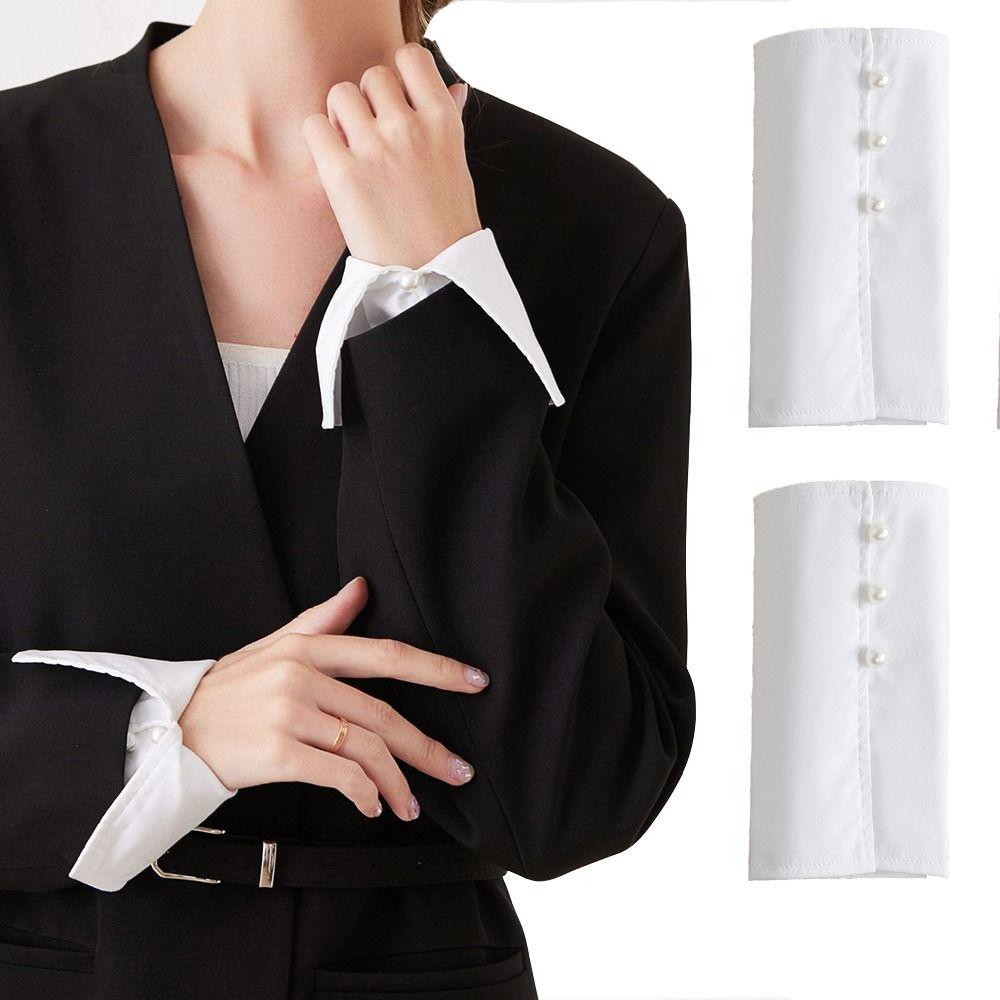 Comfortable Fake Hand Sleeves Detachable Women Cuff Extension Simple False Wrist Cuffs Shirts