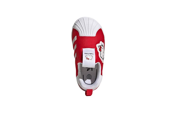 Adidas Originals x Hello Kitty SUPERSTAR 360 Comfortable Low top Skateboard Shoes Red White Infant And Toddler GY9213