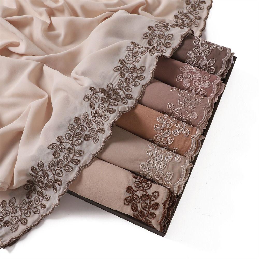 Lightweight Long Scarf Solid Color Women's Headscarf Fashion Hijab for Spring and Summer
