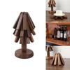Foldable Wooden Trivet for Hot Dishes Non-Slip Placemats Ornaments Walnut Tree Table Mat Set  Pot