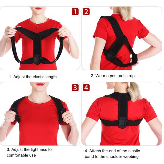 Регулируемый корректор осанки спины, невидимый бандаж, дышащий горбатый пояс для облегчения боли, улучшения осанки