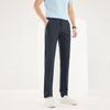 Men's Solid Straight-Leg Business Casual Stretch Pants