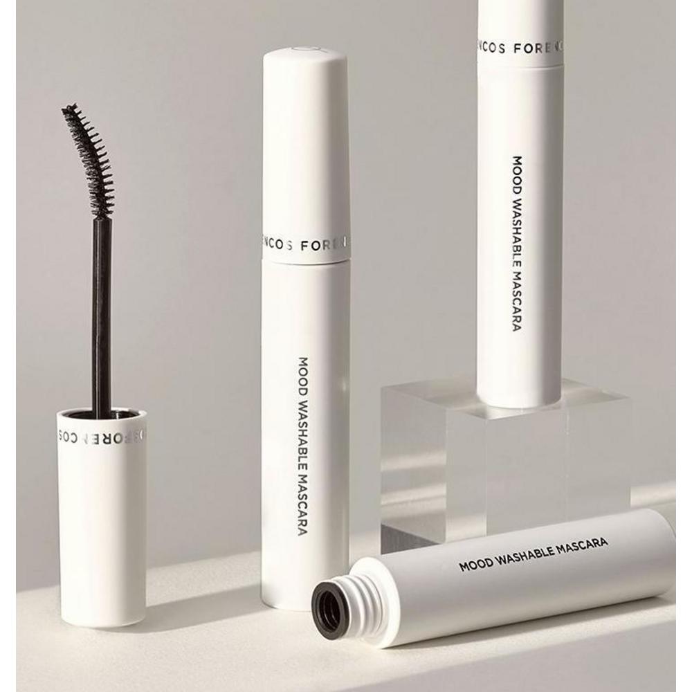 Тушь для ресниц Forencos Mood Washable Mascara Long & Curl 8 г, оттенок 01 Deep Black, 3 шт.