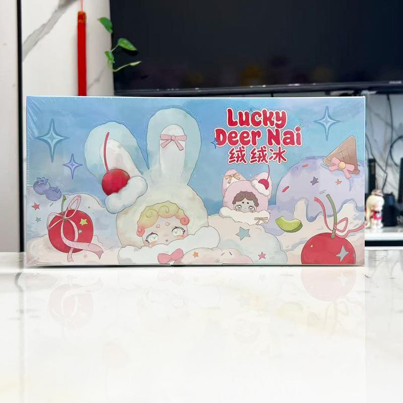 Luckydeernai Rongrong Ледяная Серия Mystery Box Очаровательный Плюшевый Кошелек Подвеска Фигурка Кукла Счастливый Олень Най Blind Box Игрушки Разработаны Для Девушки