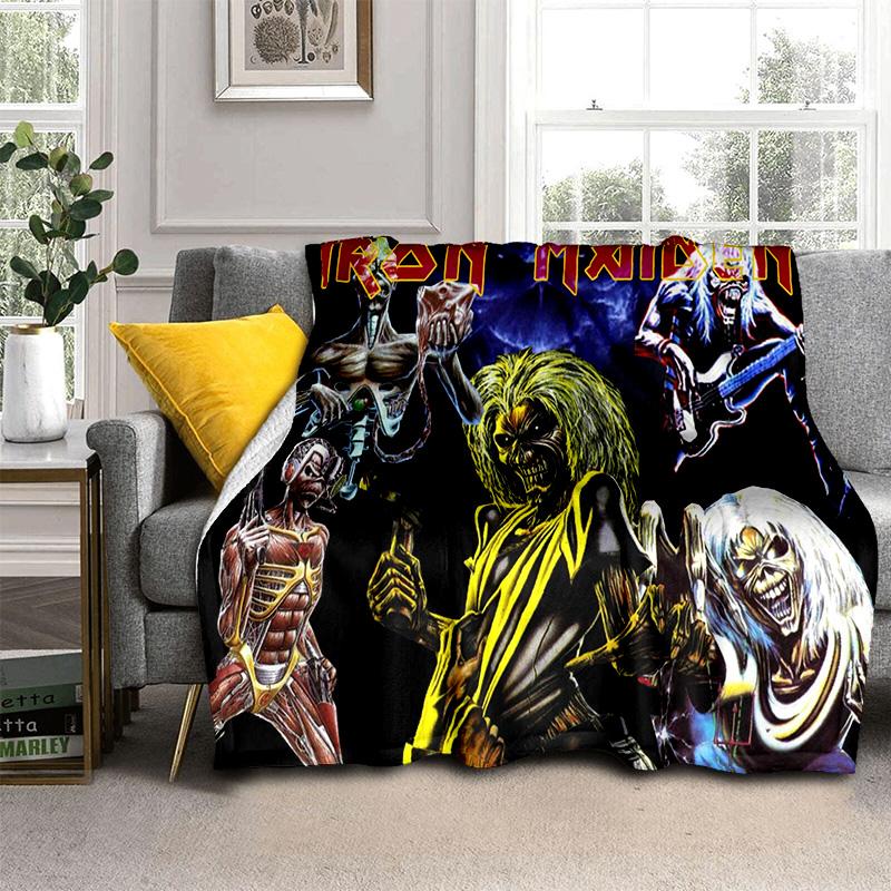 HD I-Iron Maiden Heavy Metal Band 3D одеяло, мягкое одеяло для дома, спальни, кровати, дивана, пикника, путешествия, офиса, одеяло, детское одеяло