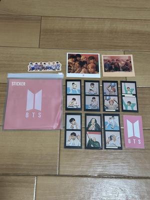 [Б/У] Набор стикеров BTS с фотостикером