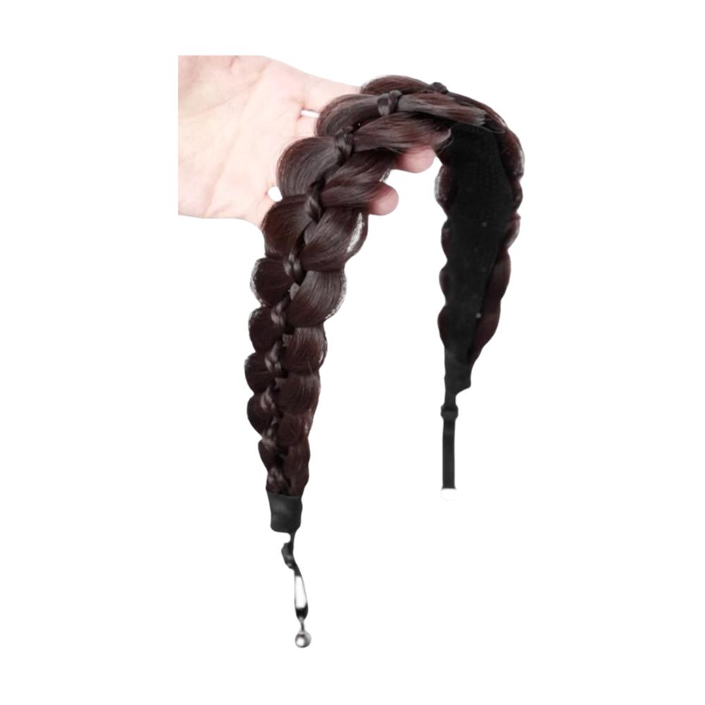 Магнитная плетеная повязка на голову парик головной убор ретро обруч для головы косички рыбий хвост резинки для волос вечеринка