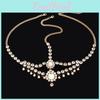 Style Bohemian Rhinestone Simulation Pearl Tassel Women Jewelry Headwear