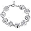 Rose Flower 925 Sterling Silver Bracelet High Quality Romance Chain For Woman Fashion Engagement Party Wedding JewelryGood product