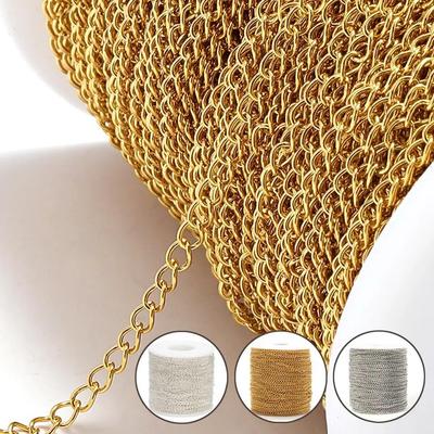 1 метр медной цепи хвост цепи для DIY ожерелья браслета серег ювелирных изделий ремесленных аксессуаров
