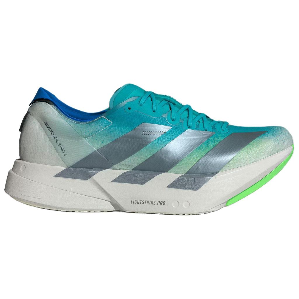 adidas Adizero Adios Pro 4 Удобная посадка Гоночные беговые кроссовки Мужская кроссовка Аква-Зеленый JS2579
