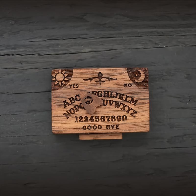 1/2 шт. с планшетками Ручные инструменты для гадания для паранормальных энтузиастов Мини спиритическая доска Уникальный подарок Доска Уиджи Деревянная