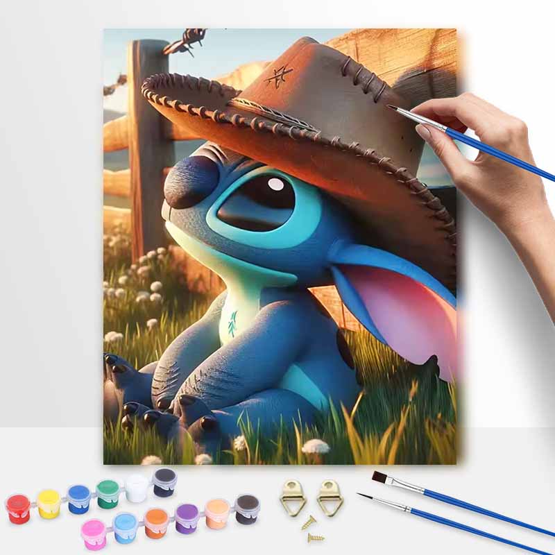 Disney Ковбойский стежок анимация цифровая масляная живопись DIY ручная роспись раскраска домашний декор художественные принадлежности поделки настенный декор набор