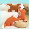 Adorable Plush Fox Doll Soft Stuffed Animal Cushion For Kids Sleep Comfort Gift