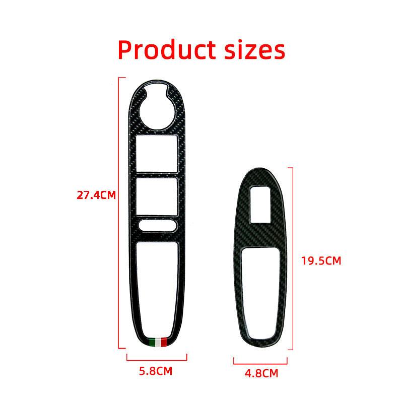 Панель управления двери, окна, декоративная рамка, красные наклейки из углеродного волокна для автомобиля Alfa Romeo 159 2004-2011 гг., аксессуары для интерьера
