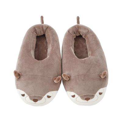 Livheart Премиальные домашние тапочки Sleepy Animals, дизайн выдры Курури, милые, мягкие и пушистые тапочки для домашнего использования, номер товара 24411-33
