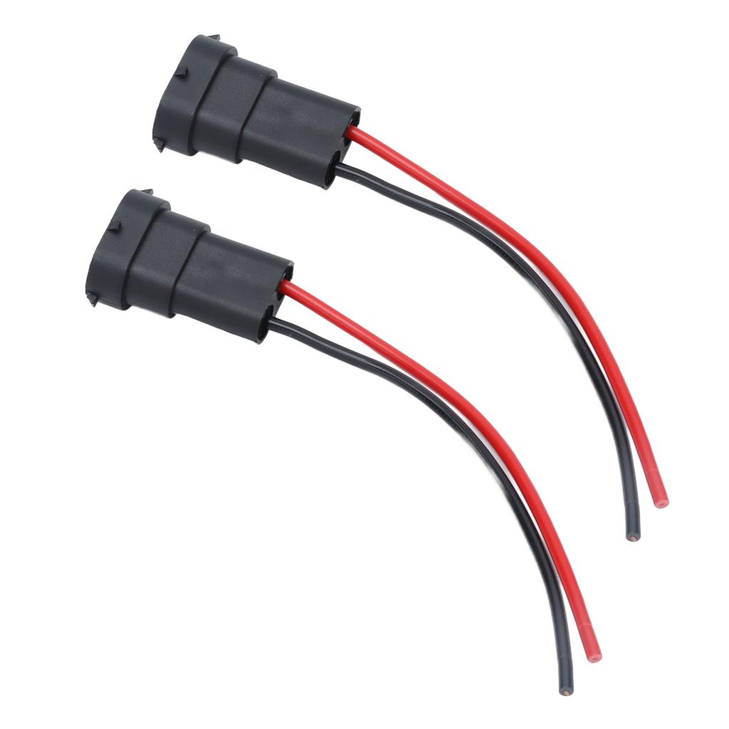 2Pcs Socket Wires Male Adapter Headlight Copper Wiring Harness 12V for H11 H8 880 890 Bulb