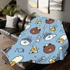 Мультяшная милая одеяло C Cony B Brown для дивана, офиса, кровати, самолета, путешествий, сна, чтения, отдыха, кемпинга, мягкое и теплое