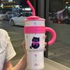 Stainless Steel Cat Thermos Cup Portable Coffee Mug Fashion Insulation Cup  Office