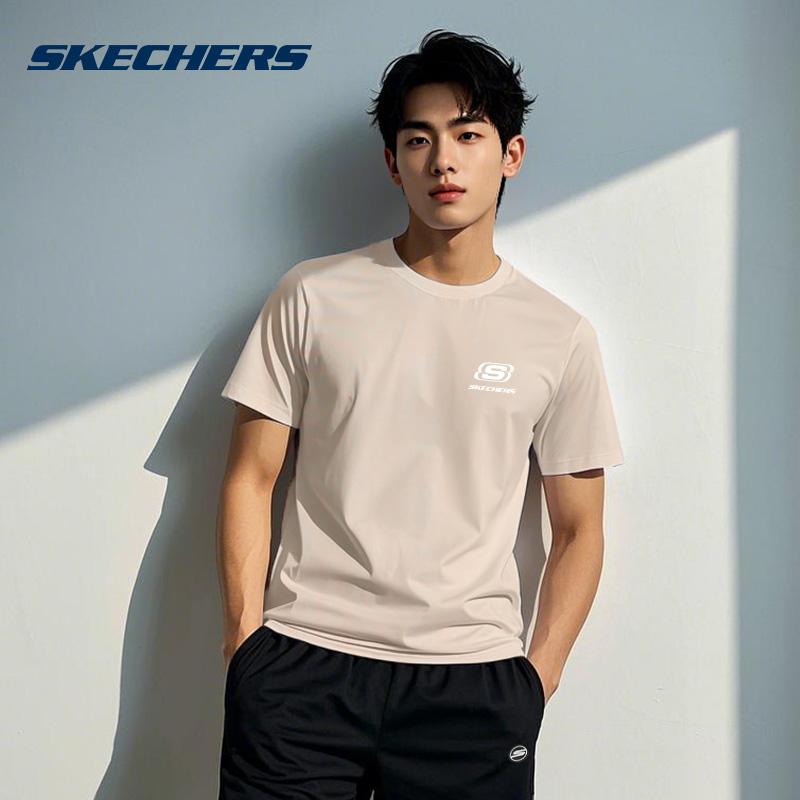 Skechers Sportlife SS25 T Shirt Unisex Light Brown 0046 L225U071-0046