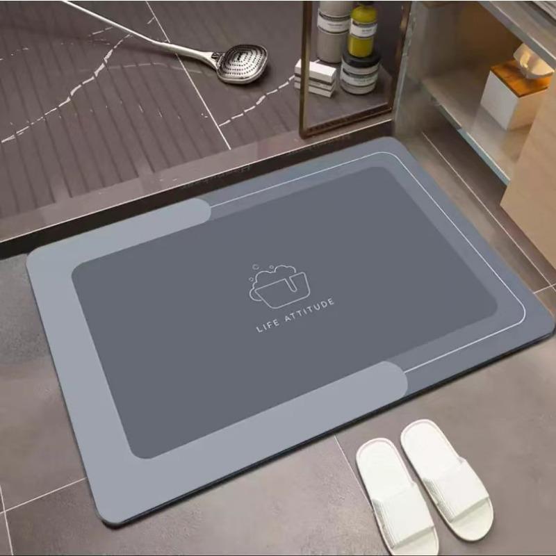 Light Luxury Crystal Velvet Floor Mat Household Non-slip Wear-resistant Tailoring Porch Floor Mat Dirty and Washable Entry Door Foot Mat