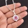Morganite Stone 925 Sterling Silver Birthday Mother Gift Boho Pendant Jewelry PP-2-13