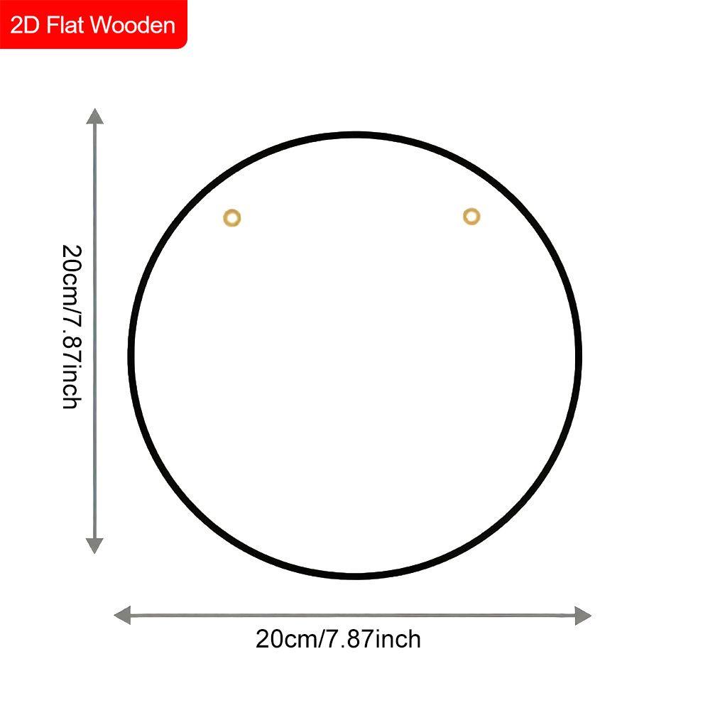 2D Flat Wooden Hanging Decorative Signs, Family Wall or Door Decoration, Garden Decoration, Housewarming Gifts for Friends