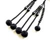 WONDERFUL LOTUS Myorenka Myorenka SGI Prayer Beads for International Soka Gakkai, Men's Wooden Prayer Beads, 2 Shaku (1.2m), Black Grasswood, Black