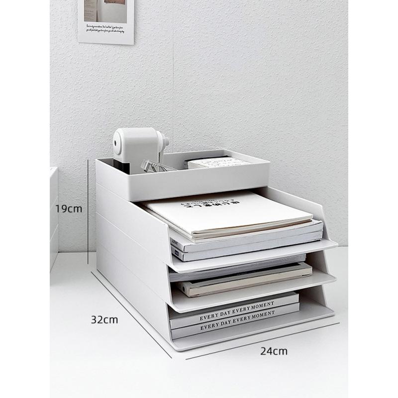 Многофункциональный настольный органайзер: Папка-органайзер формата А4, Подставка для ручек, Офисная стойка для хранения