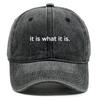 Бейсболка с принтом "Так есть, как есть". Регулируемая кепка-snapback. Свободная, модная, хип-хоп, для отдыха, от солнца