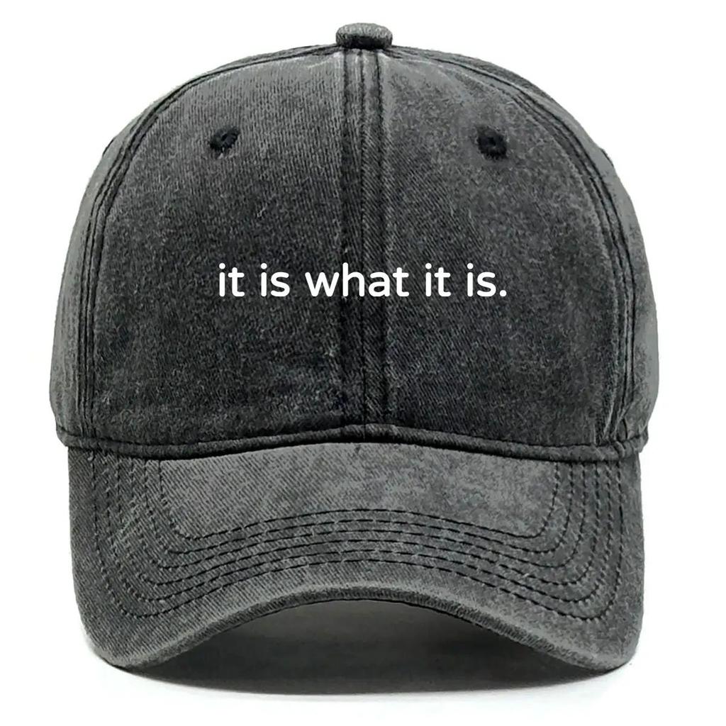 Бейсболка с принтом "Так есть, как есть". Регулируемая кепка-snapback. Свободная, модная, хип-хоп, для отдыха, от солнца