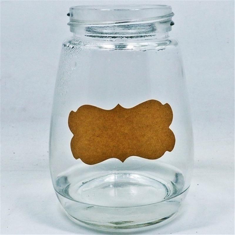 300pcs/Roll Kraft Paper Gift Tags with String Blank Wedding Festival Birthday Gift Tag Label Holiday Gift for Thank You Sticker Label