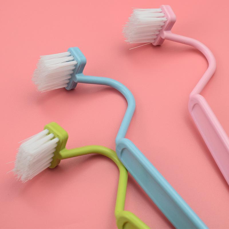 Bathroom V-shaped Toilet Brush Japanese Dead Corner Cleaning Brush Creative Toilet Brush Plastic Curved Brush Toilet Cleaning Brush