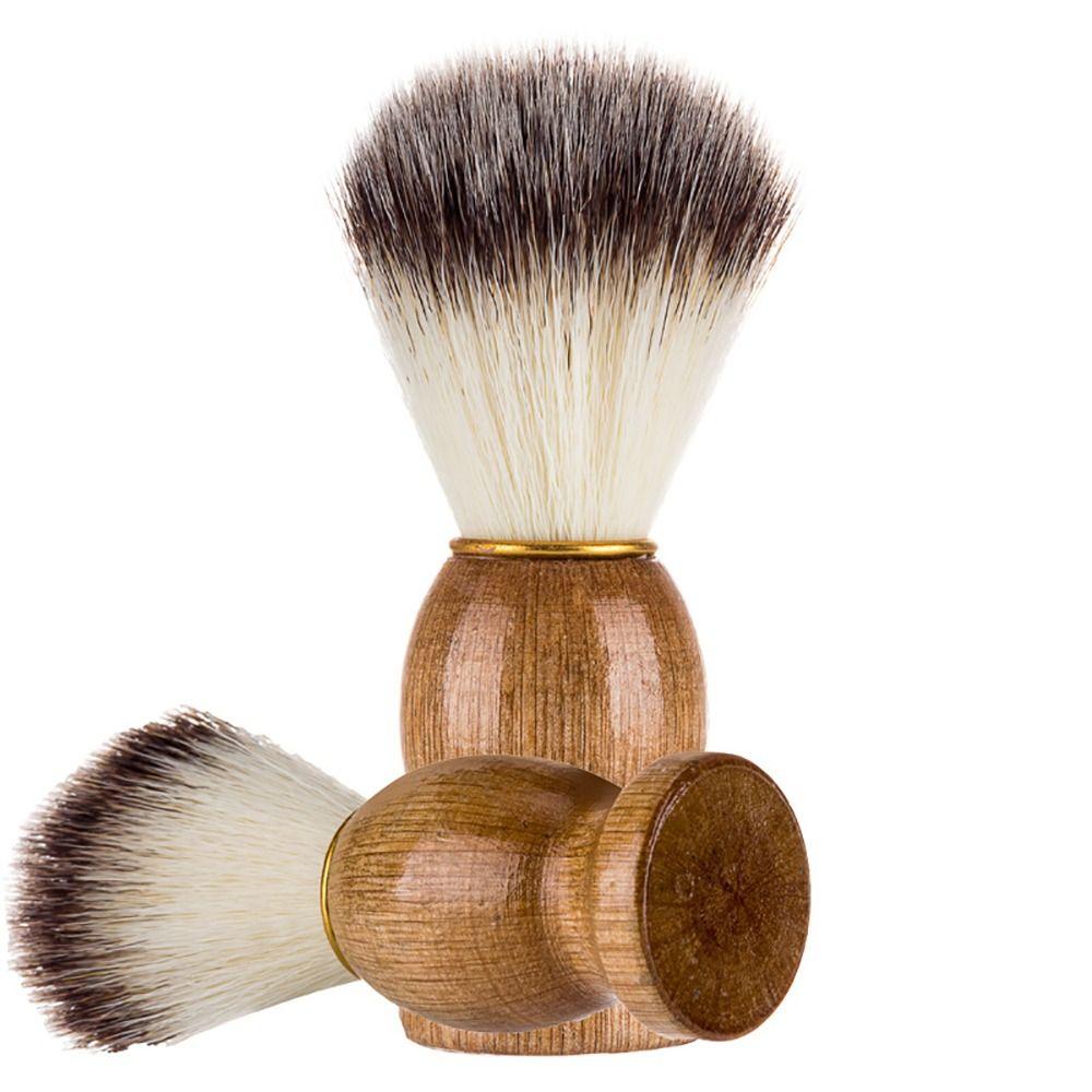 Wood Handle Facial Beard Cleaning Cosmetic Tool Razor Brushes Fashion Shaving Brush Men