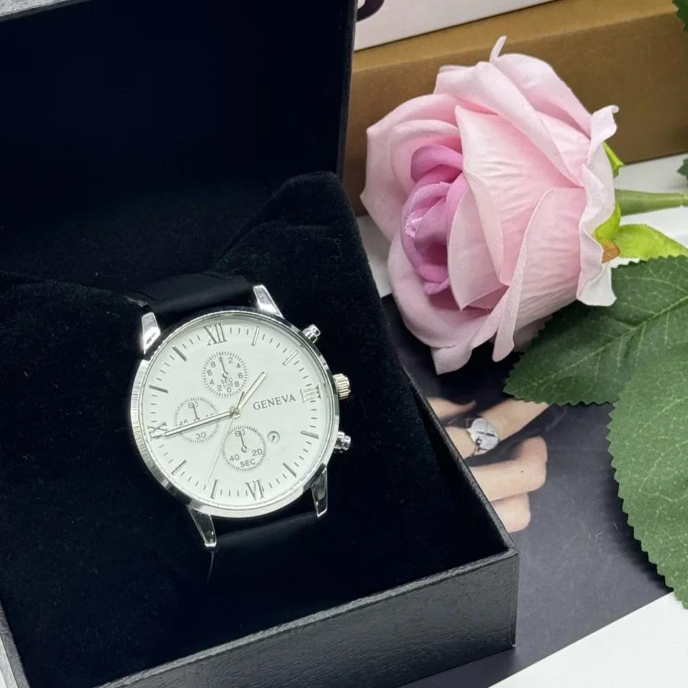 5 шт. Классические часы класса люкс для большого бизнеса, браслет, циферблат, водонепроницаемый циферблат, минутная шкала, коробка в комплекте для спорта, бега на открытом воздухе