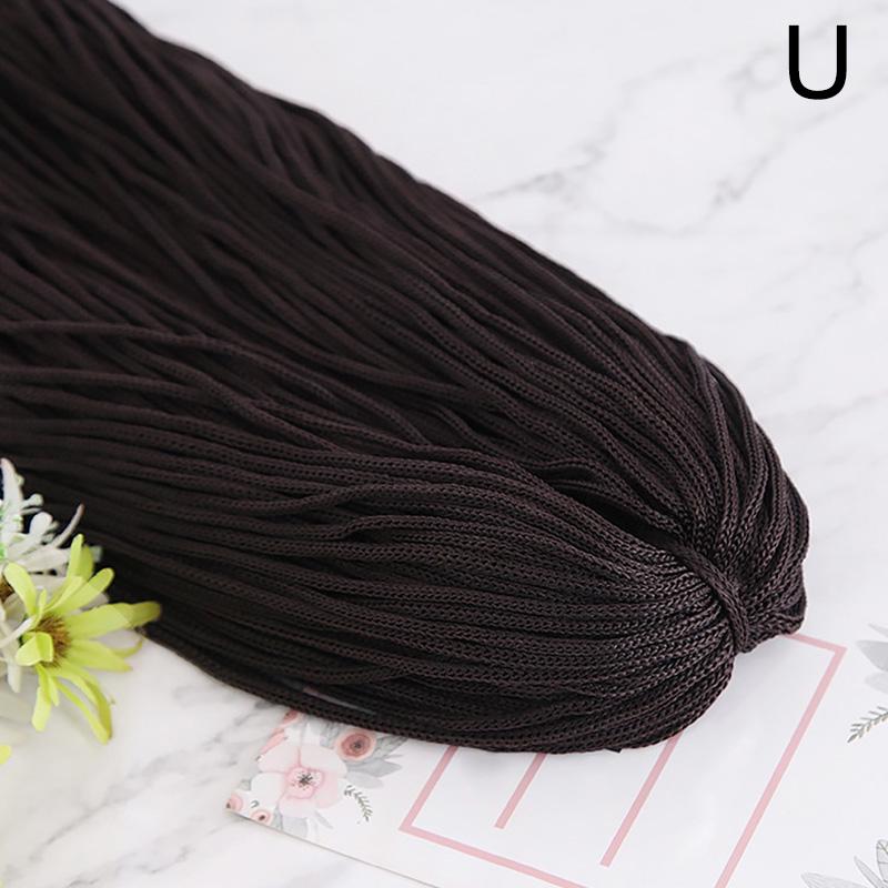 200 г 3 мм Цветная нейлоновая нить для вязания крючком, полая линия, макраме, сделай сам, ручное плетение, браслет, плетеные ремесла, изготовление обуви, сделай сам