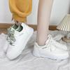 Белые женские туфли, смешанная партия, осенние новые резиновые, с мягкой подошвой, из мягкой кожи, легкие повседневные женские кроссовки в базовом стиле