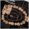 Metal Body Chain, Women's Fashion Light Luxury Retro Gold with Skirt Trouser Chain, High-end Waist Chain