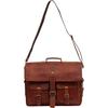 Vintage Leather Laptop Bag for Men Full Grain Large Leather Messenger Bag for Men with Rustic Look Best Leather Briefcase