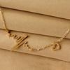 Necklace Exquisite Clasp Closure Women Alloy Heart Jump Pendant Chain for Wedding