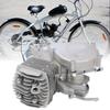 Bike Engine Handpiece 2Stroke 80CC Gasoline Engine Air Cylinder  Internal Combustion Engine Silver