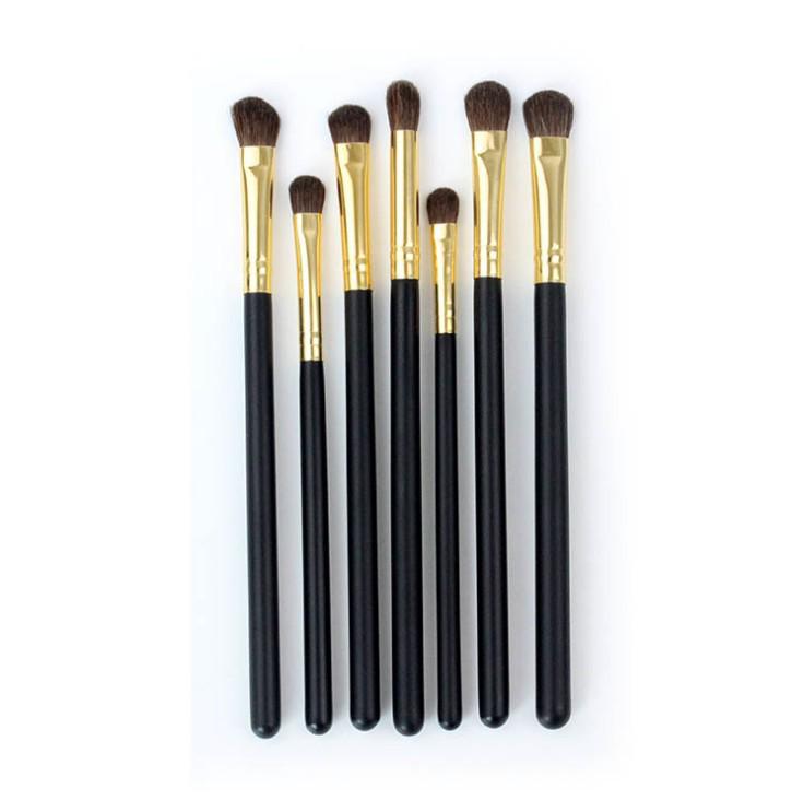 Набор из 7 портативных кистей для макияжа глаз из пони