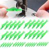 50Pcs Needle Threader Automatic Fish Mouth Sewing Machine Quick Needle Threading Tool Easy Hand Sewing Loop Selfthread Needle Threaders