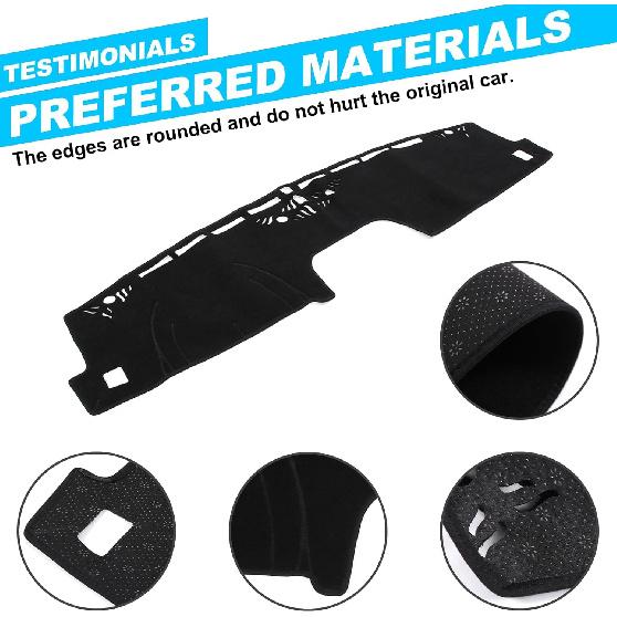 Dashboard Cover Mat Dash Mat Compatible with 2025 2024 2023 2022 Ford Maverick,Polyester Dashboard Cover Sun Shade Pad,Suede Car Anti-Slip Dash Board