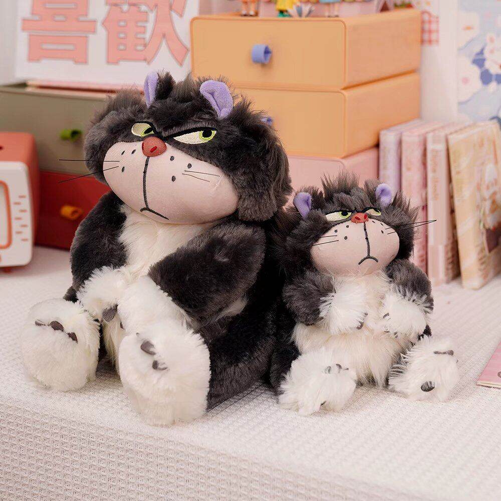 Cute Cinderella Cat Lucifer Plush Toy Kawaii Cat Stuffed Toy Baby Soothing Plush Doll Child Soft Pillow Girl Birthday Christmas Gift