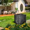 All-Season Outdoor AC Cover - Black Mesh, Sleek Design for Window Units, Weather Resistant Shield