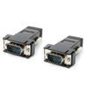 Адаптер VGA-RJ45: Сетевой удлинитель для сигнала VGA через сетевой кабель, 15-контактное соединение